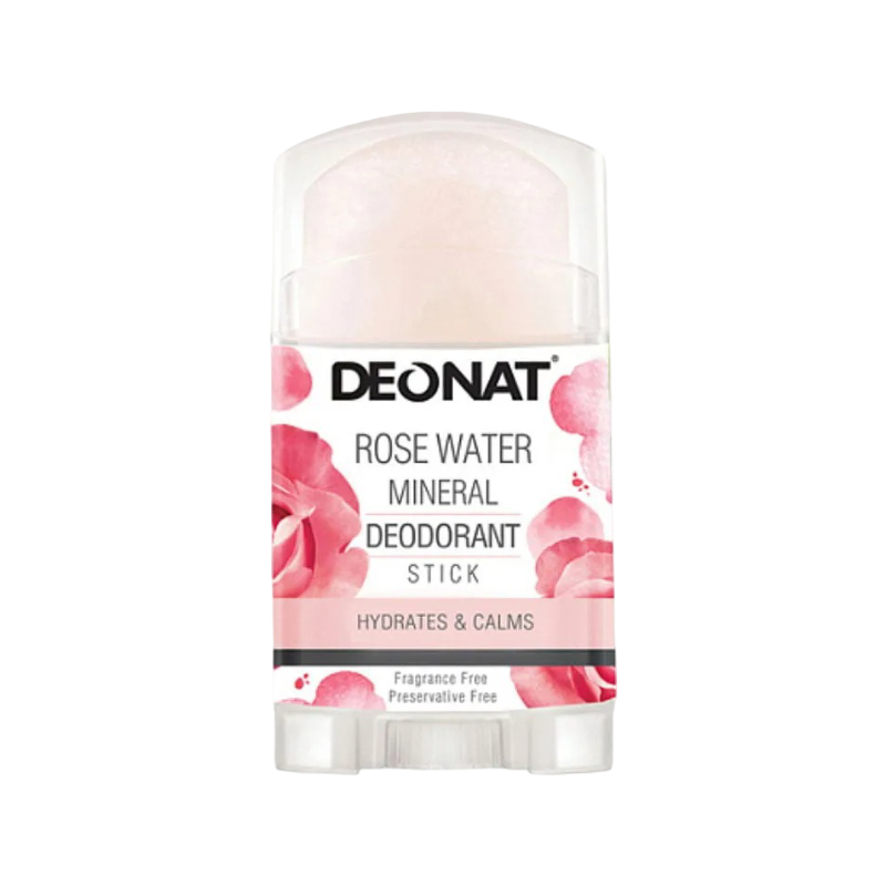 DEONAT ROSE MINERAL DEODORANT STICK ДЕЗОДОРАНТ КРИСТАЛЛ С ЭКСТРАКТОМ РОЗЫ